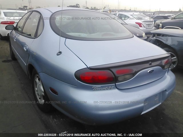 1FAFP52U0WG186891 - 1998 FORD TAURUS LX/SE BLUE photo 3