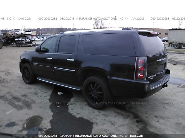 1GKFK66847J225616 - 2007 GMC YUKON XL DENALI BLACK photo 3