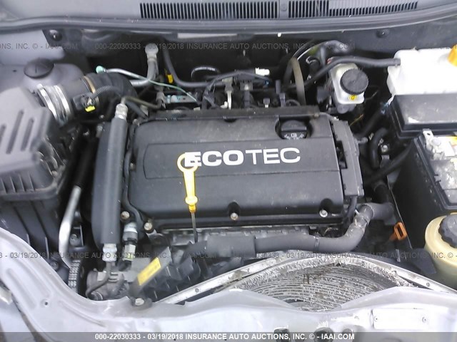 KL1TD5DE7BB182606 - 2011 CHEVROLET AVEO LS/LT 灰色 照片 10