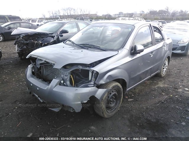 KL1TD5DE7BB182606 - 2011 CHEVROLET AVEO LS/LT 灰色 照片 2