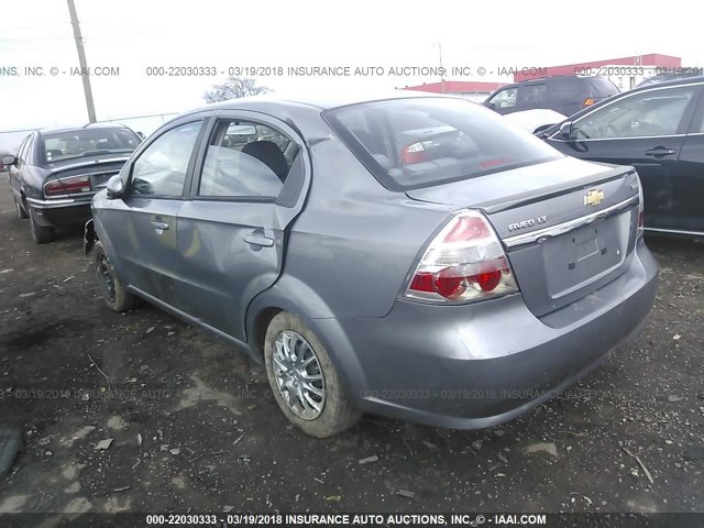 KL1TD5DE7BB182606 - 2011 CHEVROLET AVEO LS/LT 灰色 照片 3