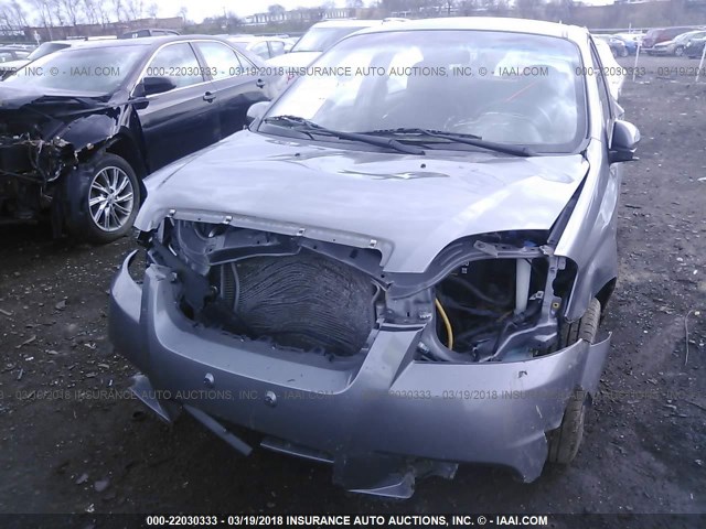 KL1TD5DE7BB182606 - 2011 CHEVROLET AVEO LS/LT 灰色 照片 6