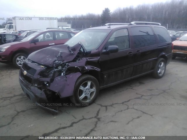 1GNDX33L26D139091 - 2006 CHEVROLET UPLANDER LT MAROON photo 2