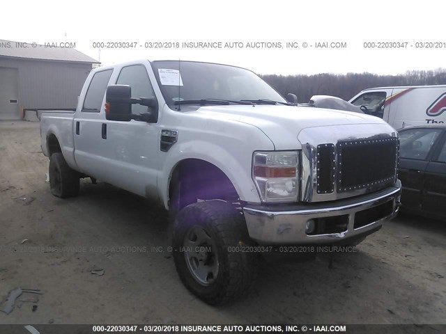 1FTSW21R58EE24322 - 2008 FORD F250 SUPER DUTY WHITE photo 1