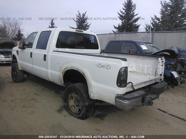 1FTSW21R58EE24322 - 2008 FORD F250 SUPER DUTY WHITE photo 3