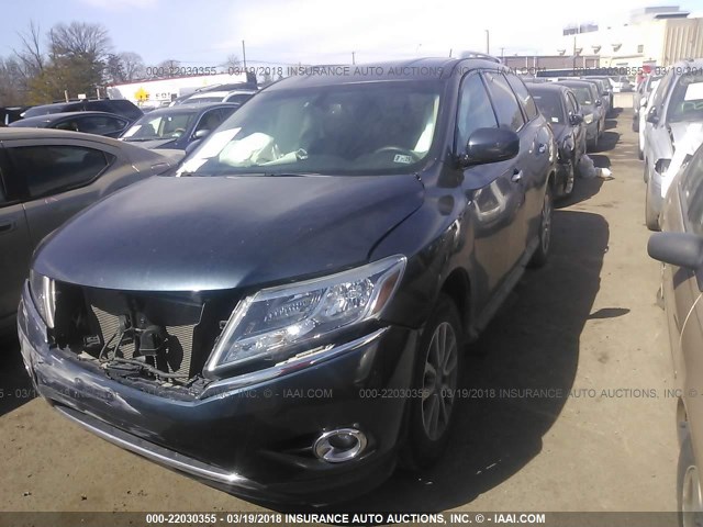 5N1AR2MN3GC632006 - 2016 NISSAN PATHFINDER S/SV/SL/PLATINUM 黑色 照片 2