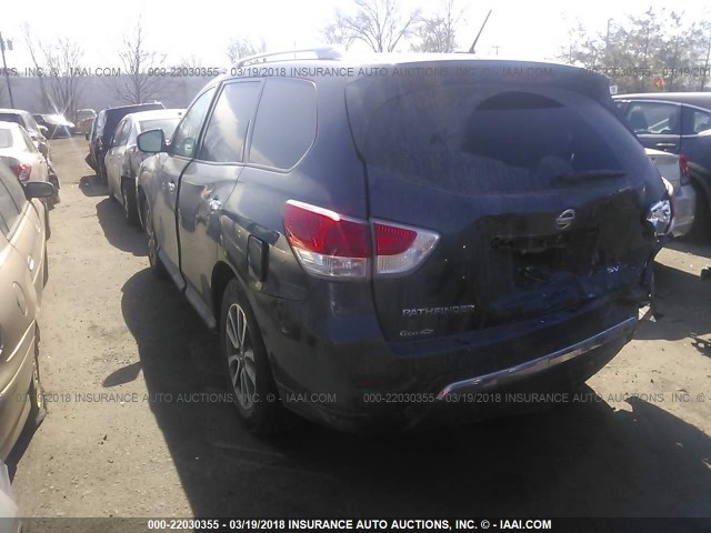 5N1AR2MN3GC632006 - 2016 NISSAN PATHFINDER S/SV/SL/PLATINUM 黑色 照片 3