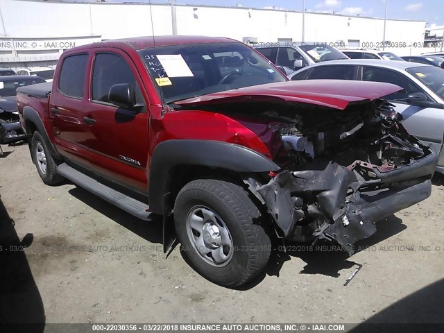 5TFJX4GN3EX029810 - 2014 TOYOTA TACOMA DOUBLE CAB RED photo 1