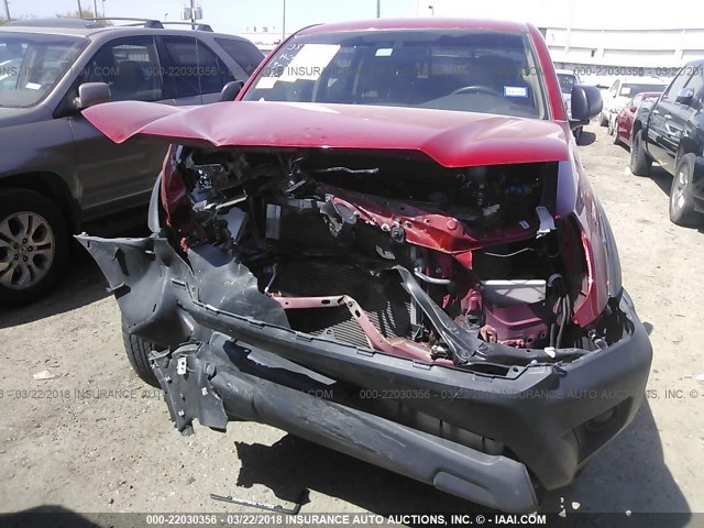 5TFJX4GN3EX029810 - 2014 TOYOTA TACOMA DOUBLE CAB RED photo 6