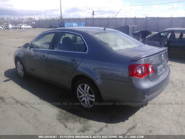 3VWEG71K97M080803 - 2007 VOLKSWAGEN JETTA WOLFSBURG 灰色 照片 3
