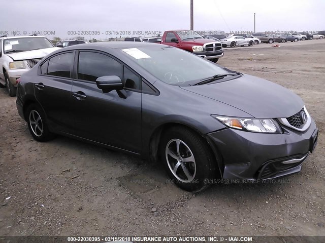 19XFB2F79FE040873 - 2015 HONDA CIVIC SE GRAY photo 1