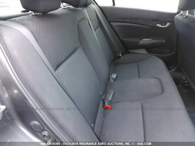 19XFB2F79FE040873 - 2015 HONDA CIVIC SE GRAY photo 8