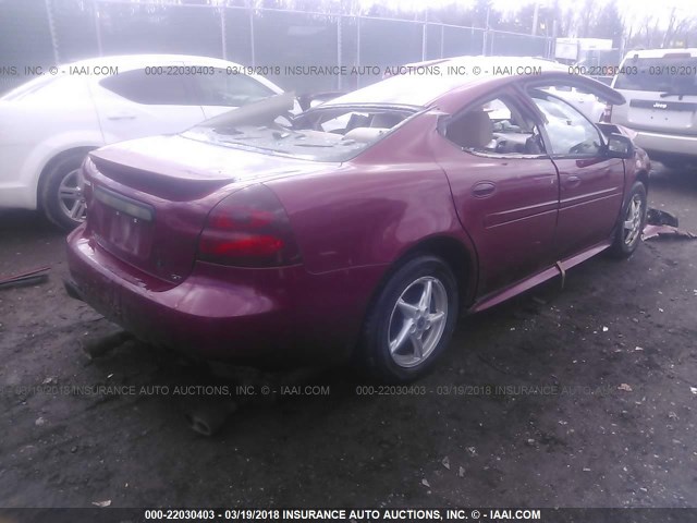 2G2WP522941228191 - 2004 PONTIAC GRAND PRIX GT MAROON photo 4