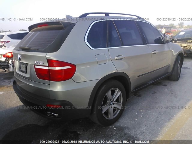 5UXFE83519L171139 - 2009 BMW X5 XDRIVE48I Bej foto 4