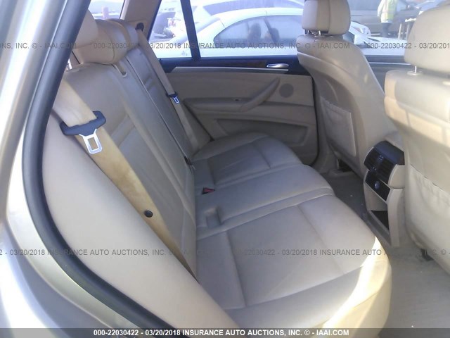 5UXFE83519L171139 - 2009 BMW X5 XDRIVE48I Bej foto 8