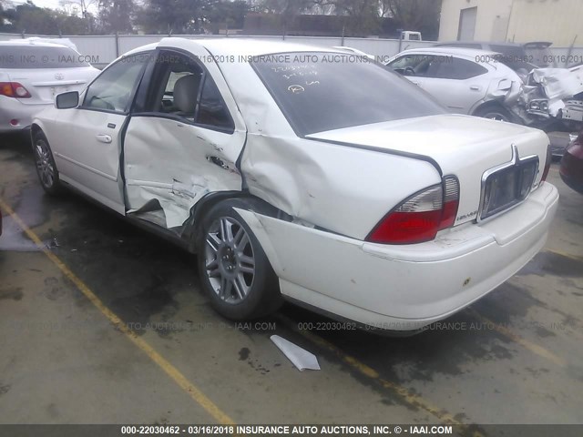 1LNHM87A83Y669171 - 2003 LINCOLN LS WHITE photo 3