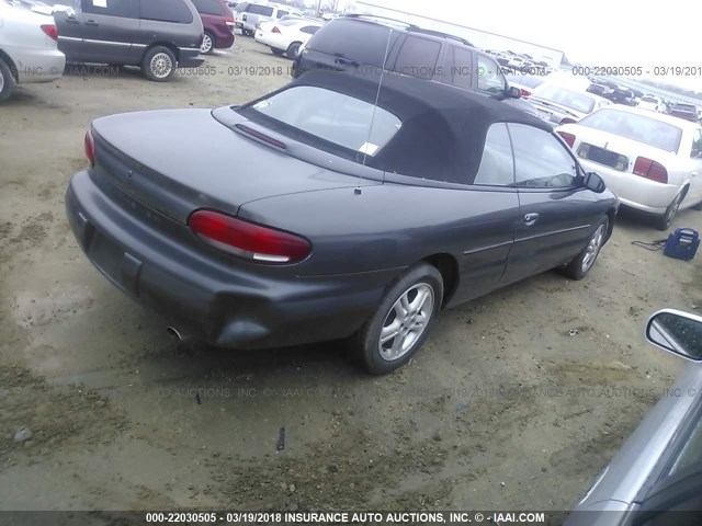 3C3EL55H2VT592878 - 1997 CHRYSLER SEBRING JXI GRAY photo 4