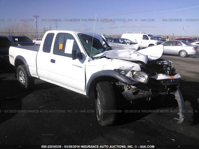 5TEWN72N94Z335857 - 2004 TOYOTA TACOMA XTRACAB WHITE photo 1