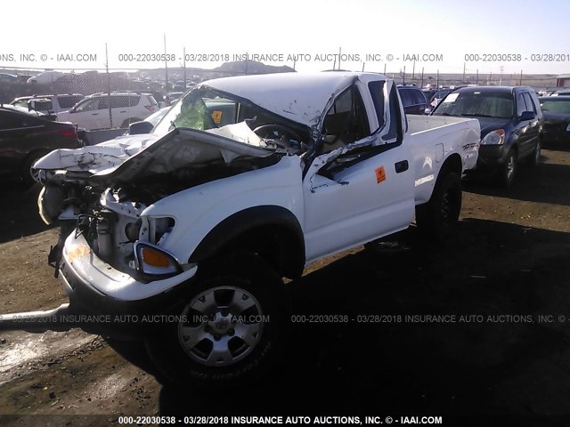 5TEWN72N94Z335857 - 2004 TOYOTA TACOMA XTRACAB WHITE photo 2