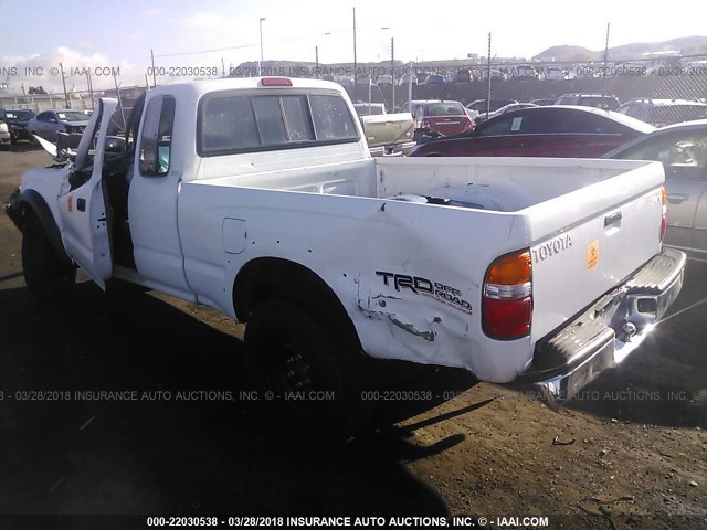 5TEWN72N94Z335857 - 2004 TOYOTA TACOMA XTRACAB WHITE photo 3