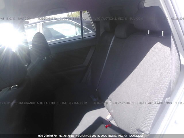 JTLKE50E181009500 - 2008 TOYOTA SCION XB SILVER photo 8