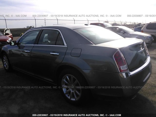 2C3CCACG5CH205899 - 2012 CHRYSLER 300 LIMITED GRAY photo 3