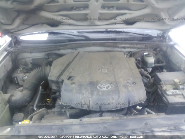 5TEUU42NX5Z009589 - 2005 TOYOTA TACOMA ACCESS CAB Ақ фото 10