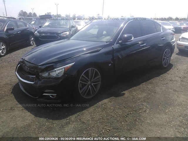 JN1BV7AP3FM332145 - 2015 INFINITI Q50 PREMIUM/SPORT BLACK photo 2