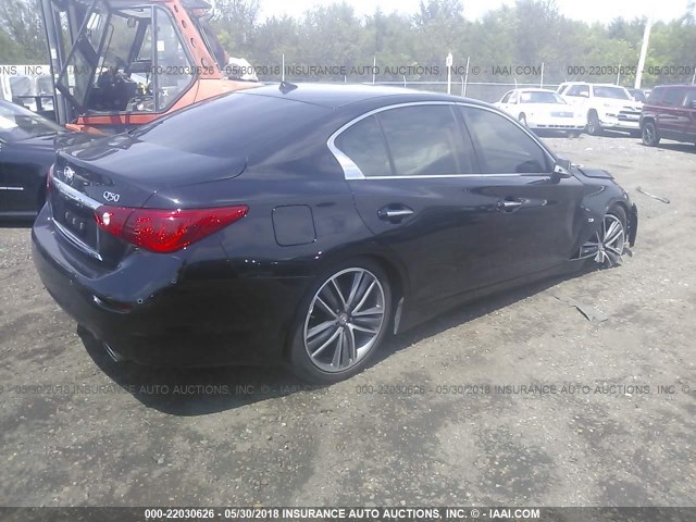 JN1BV7AP3FM332145 - 2015 INFINITI Q50 PREMIUM/SPORT BLACK photo 4