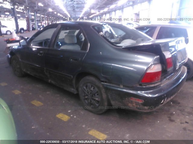 1HGCD5689VA147593 - 1997 HONDA ACCORD VALUE GREEN photo 3