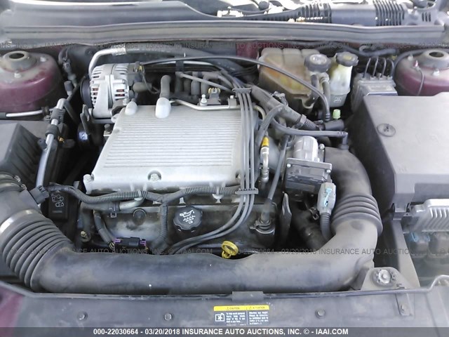1G1ZT52885F148182 - 2005 CHEVROLET MALIBU LS 红色 照片 10