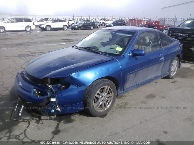 1G1JH12F337368147 - 2003 CHEVROLET CAVALIER LS SPORT BLUE photo 2