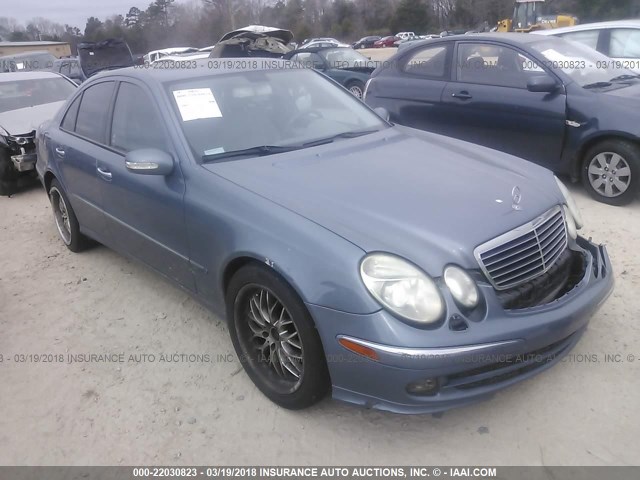 WDBUF70J43A148568 - 2003 MERCEDES-BENZ E 500 BLUE photo 1