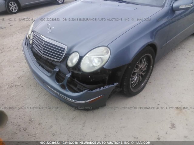 WDBUF70J43A148568 - 2003 MERCEDES-BENZ E 500 BLUE photo 6