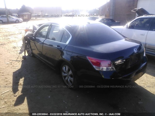 1HGCP26889A010124 - 2009 HONDA ACCORD EXL BLACK photo 3