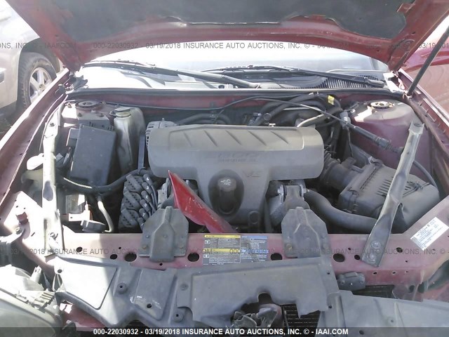 2G2WP552571158298 - 2007 PONTIAC GRAND PRIX წითელი ფოტო 10