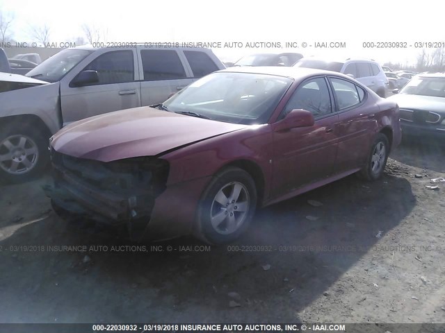 2G2WP552571158298 - 2007 PONTIAC GRAND PRIX წითელი ფოტო 2