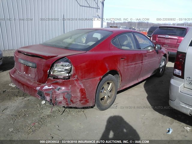 2G2WP552571158298 - 2007 PONTIAC GRAND PRIX წითელი ფოტო 4