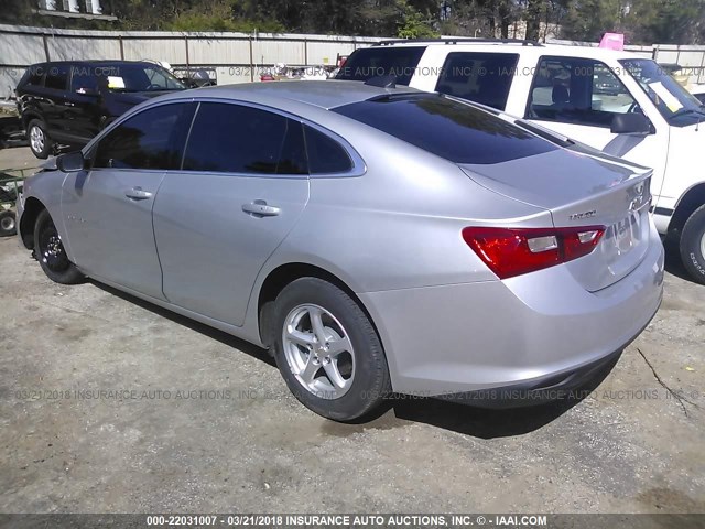 1G1ZB5ST6GF355793 - 2016 CHEVROLET MALIBU LS 银色 照片 3