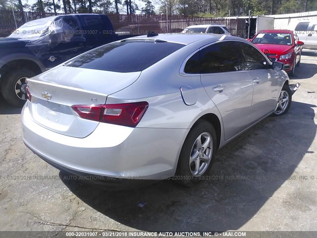 1G1ZB5ST6GF355793 - 2016 CHEVROLET MALIBU LS 银色 照片 4