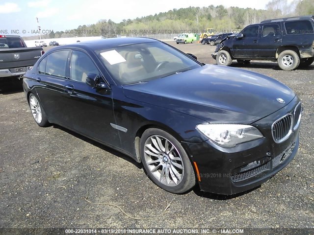 WBAYE8C5XDD133516 - 2013 BMW 750 LI BLACK photo 1