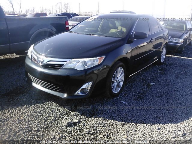 4T4BF1FK0ER366368 - 2014 TOYOTA CAMRY L/SE/LE/XLE BLACK photo 2