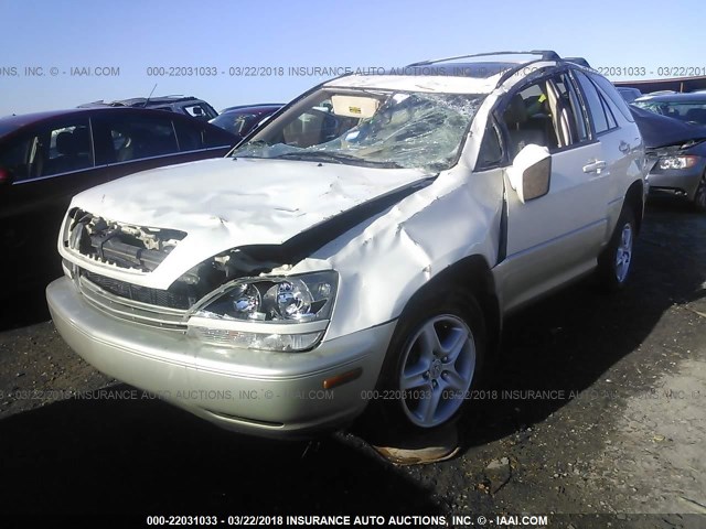 JT6GF10U2Y0059026 - 2000 LEXUS RX 300 WHITE photo 2