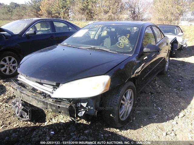 1G2ZG558064196249 - 2006 PONTIAC G6 SE1 BLACK photo 2