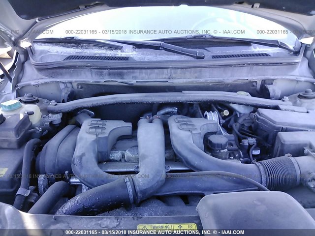 YV1CZ91H641037785 - 2004 VOLVO XC90 T6 SILVER photo 10