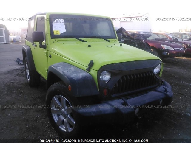 1C4AJWAG4DL516463 - 2013 JEEP WRANGLER SPORT أخضر صورة 1