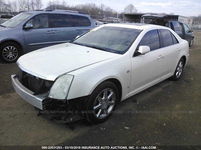 1G6DW677960127475 - 2006 CADILLAC STS WHITE photo 2