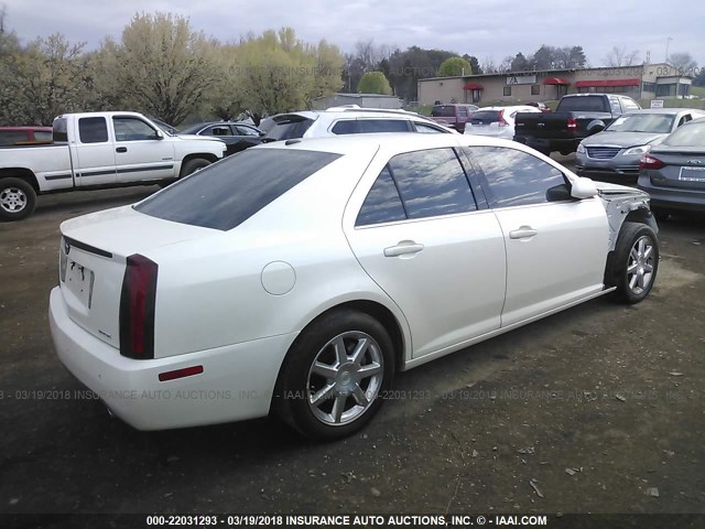 1G6DW677960127475 - 2006 CADILLAC STS WHITE photo 4