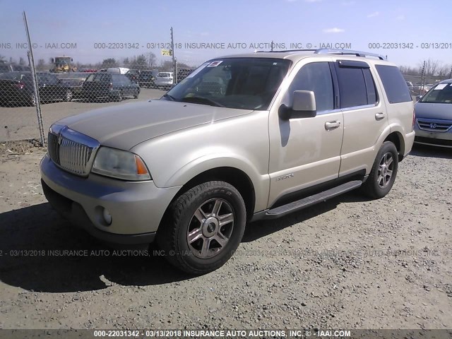 5LMEU88H15ZJ35129 - 2005 LINCOLN AVIATOR 米色 照片 2