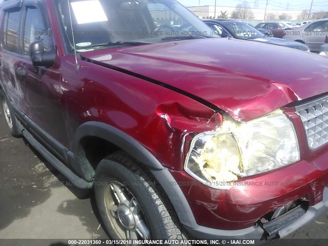 1FMZU73K83UA51756 - 2003 FORD EXPLORER XLT/XLT SPORT/NBX 红色 照片 6